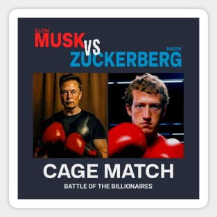 Elon Musk vs Mark Zuckerberg Magnet